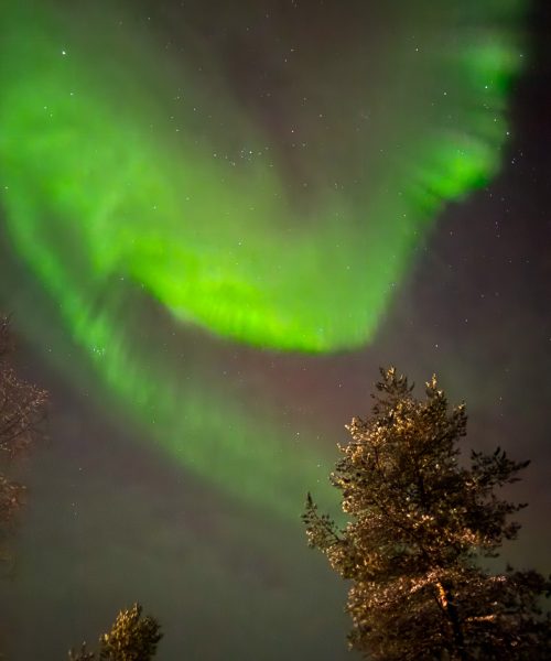 Aurore boréale en Finlande